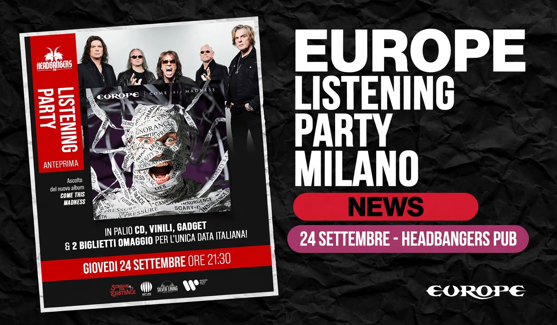 Europe release party Milano